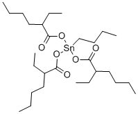 Struktura tris (2-etyloheksanianu butylocyny)