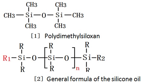 Polidimetylosiloksan, ogólny wzór oleju silikonowego